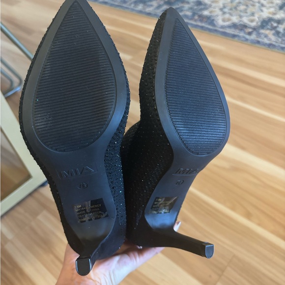 Mia Mercy Black Rhinestone Bootie Size 7.5 New - Picture 10 of 11